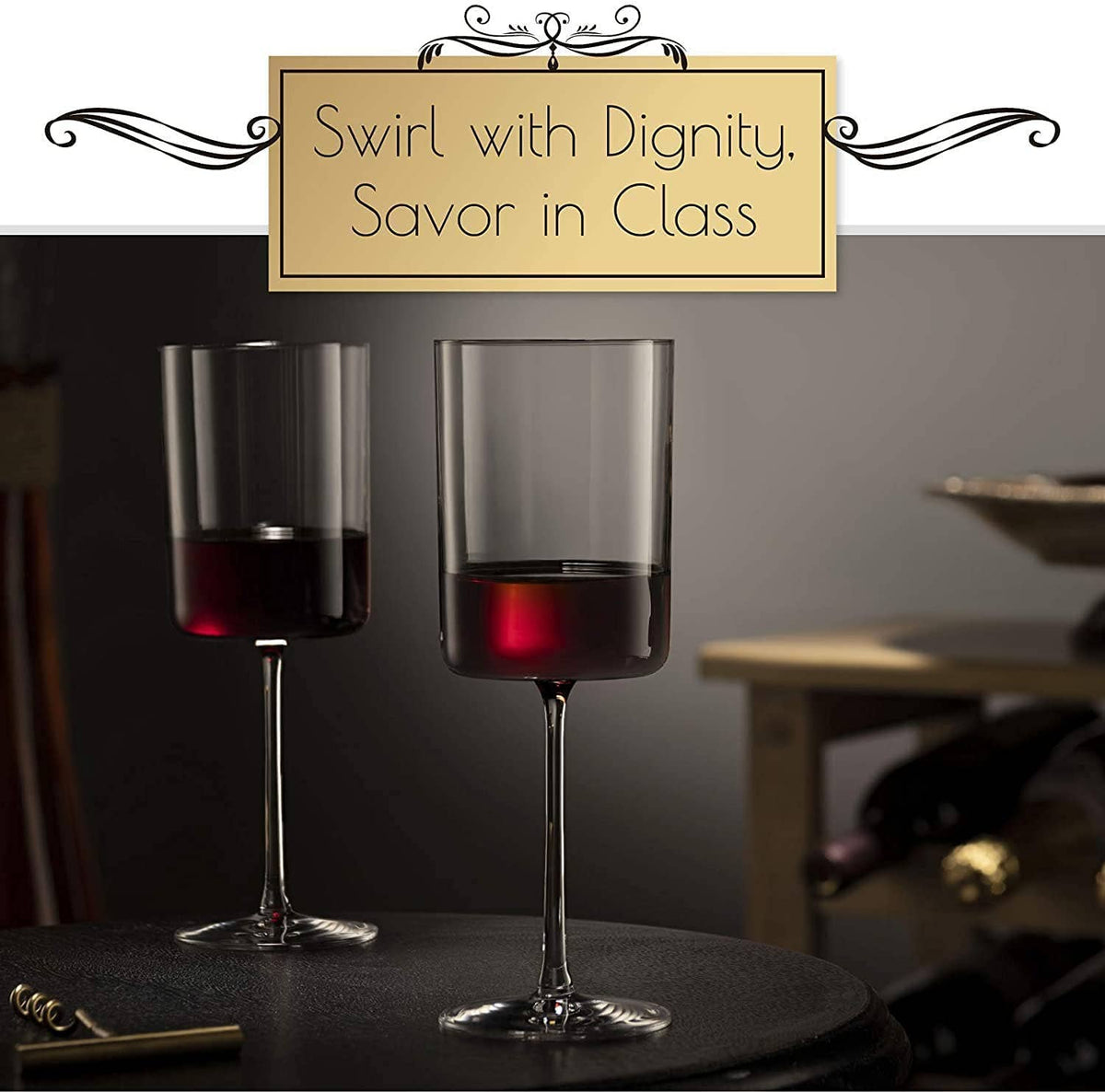 crate and barrel red wine glasses Square Edge Wine Glass Set of 2 | Gift Boxed