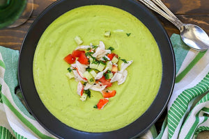 Beat the Heat with Refreshing Cold Avocado Soup and Sautéed Crab!