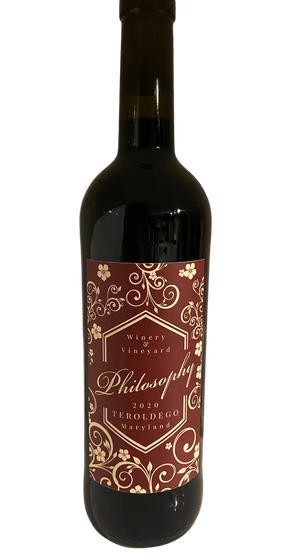 2020 Philosophy Teroldego, Piedmont Plateau, Northwest, Maryland - The Wine Concierge