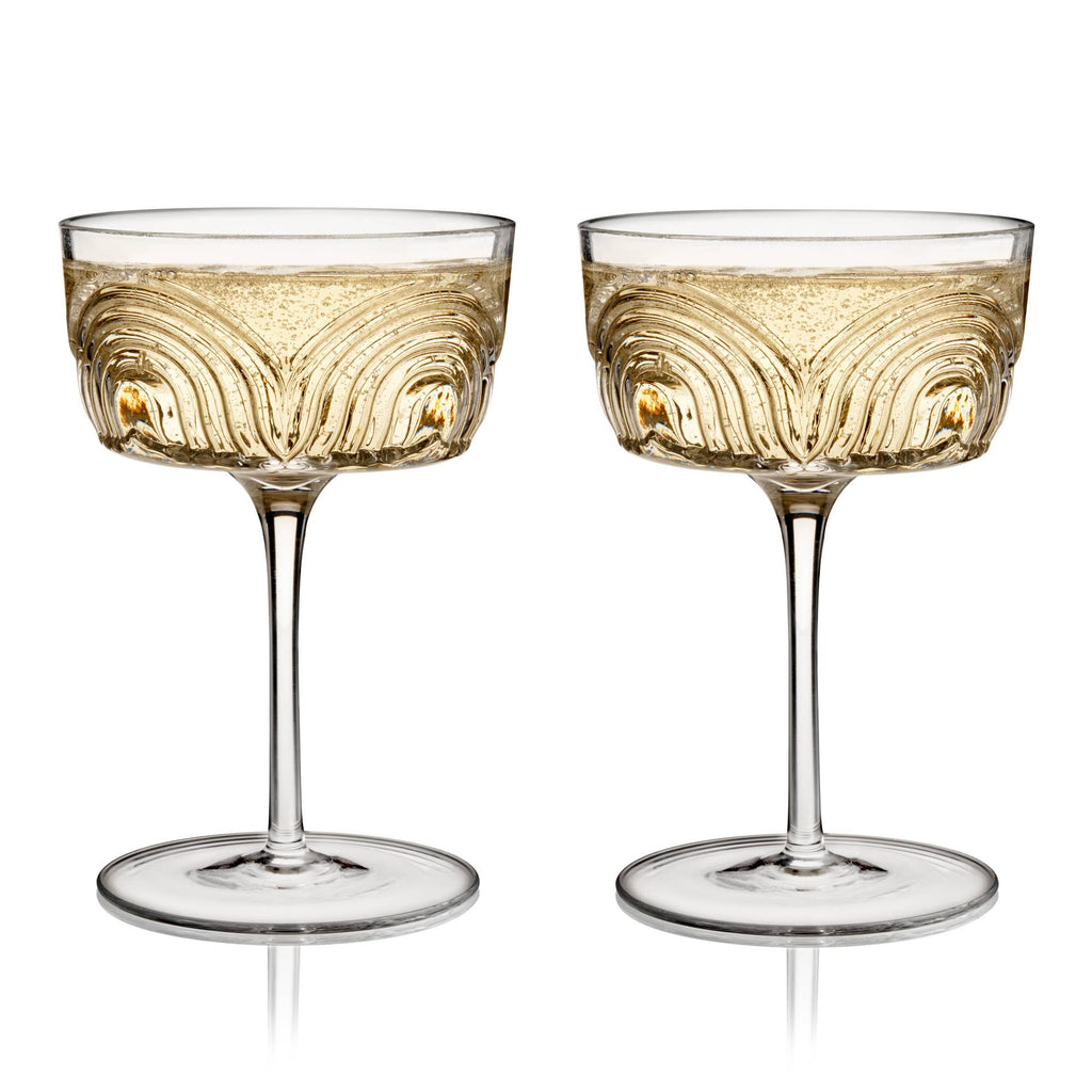 Viski Deco Beau Cocktail Coupe Glass