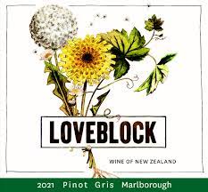 2021 Love Block Pinot Gris, Marlborough, South Island, New Zealand