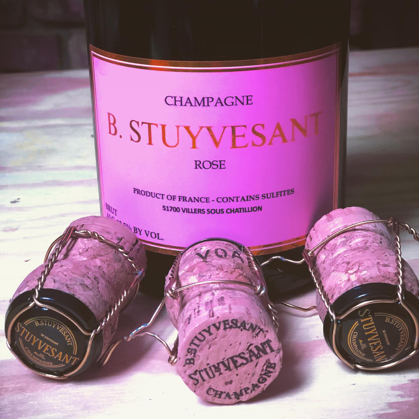 B. Stuyvesant NV Cuvee Brut Rose Champagne 750 ML