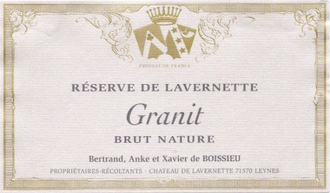 NV Brut Nature, Blanc de Noirs, Granit Réserve de Lavernette, Beaujolais