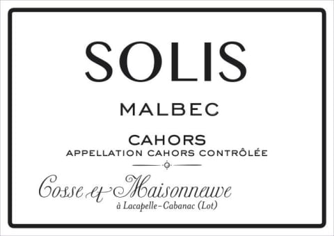 2018 Cahors "Solis" Malbec AOC