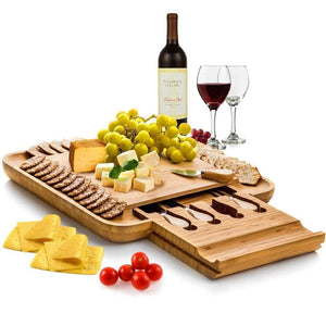 bamboo Cheese Board & Cutlery Set